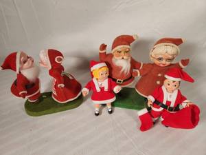 Variety of Cute Santas and Mrs Claus