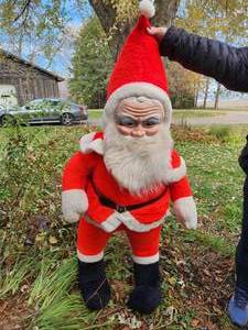 Vintage Plush Santa Approximately 48 Tall