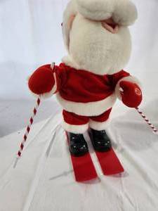Vintage Skiing Santa