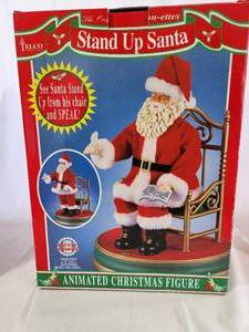 Stand Up Santa Animated Christmas Figure
