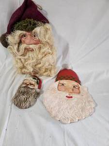 Three Santa Faces