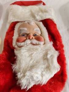 Three Vintage Santa Heads