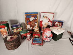 Variety of Christmas Tins