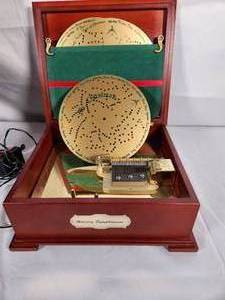 Holiday Symphonium Handcrafted Wooded Music Box with 16 Classic Song Disks