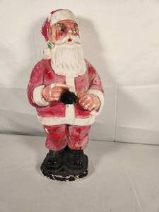 Vintage Plaster Chalk Ware Santa