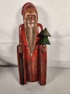 Hand Carved Old World Santa 20 Tall