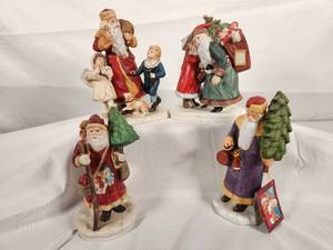Enesco The Santa Claus Shoppe Vintage St NicholasSanta Figurines
