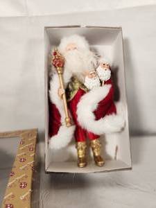 Vintage Santa with Santa Masks