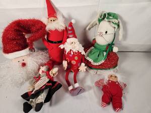 Variety of Santas