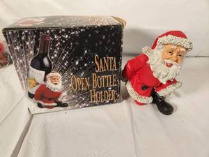 Santa Open Wine Bottle Holder