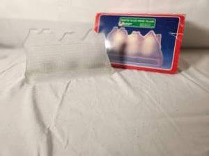Frosted Glass House Village Tea Light Candle Holder