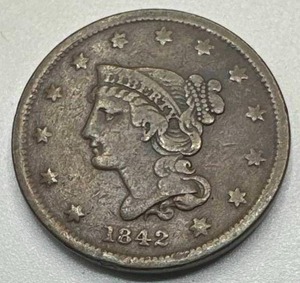 1842 Large Cent Penny