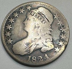 1824 Capped Bust Half Dollar