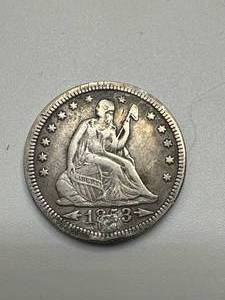 1853 Seated Liberty Quarter