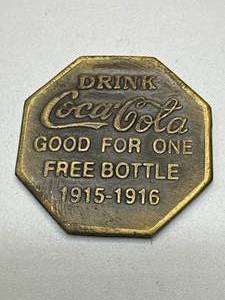 Coca Cola Brass Token
