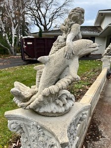 Massive Old World Baroque Fountain - Cast Stone