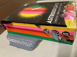 lot 129 image: Astrobrights Cardstock