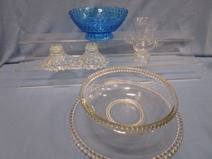 lot 5 image: Fancy Glass - Hobnail, Bubble