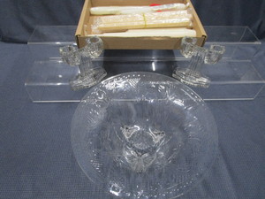 lot 33 image: Console Bowl, Candle Stands