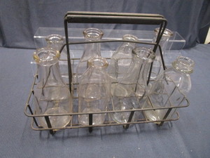 lot 51 image: Milk Bottles & Carrier
