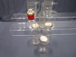 lot 180 image: Dads Mugs, Mckee Server, Milk Bottles