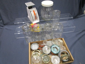 lot 224 image: Canning Jars, Glass Lid, Scale