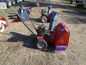 Yard Machine 824 snow blower. Used condition. Tested & works. As shown.