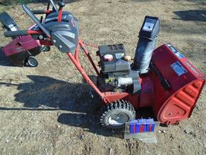 Troy Bilt 2410 storm snow blower with electric start. Used condition. Tested & works.  As shown.
