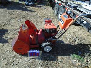 Vintage Yardman 5 hp snow blower. Used condition. Tested & works. As shown.