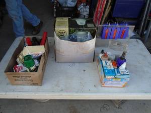 Qty of 3 flats of assorted chemicals. As shown.