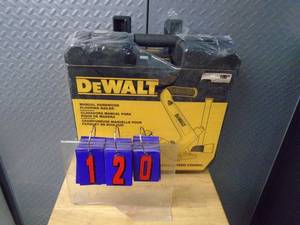 New Dewalt manual hardwood floor nailer with hammer. As shown.