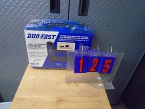 New Doufast 18 gauge narrow crown stapler. As shown.