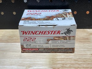 lot 5 image: Winchester .22 Long Rifle Hollow Point 222 Rounds