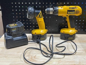 lot 63 image: DeWalt Drill, Light, and Charger