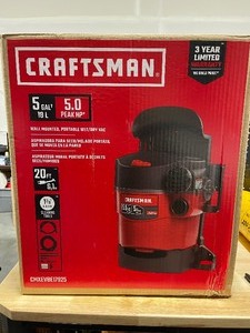lot 29 image: Craftsman Wall Mounted Portable Shop Vac