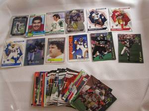 55 Assorted Football Star Cards...
