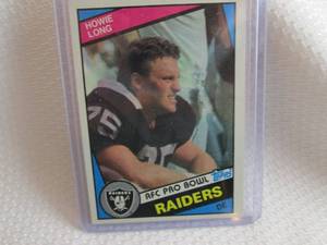1984 Topps Howie Long  Rookie Card...