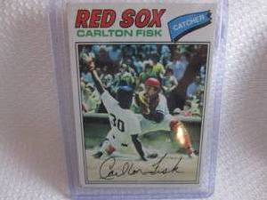 1977 Topps Carlton Fisk Card...