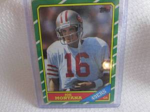 1986 Topps Joe Montana Card...