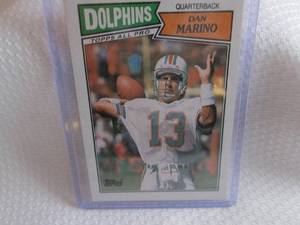 1987 Topps Dan Marino Card...