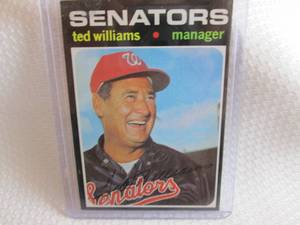 1971 Topps Ted Williams Card...