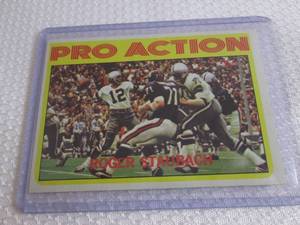 1972 Topps Roger Staubach Action Ca...