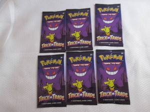 6 Pokemon Trick Or Trade Packs...
