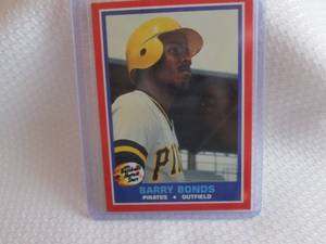 1987 Fleer Barry Bonds Hot Stars Ca...