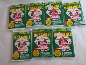 7 1991 Score Baseball Series 1 Pack...