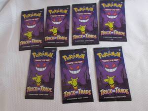 7 Pokemon Trick Or Trade Packs...