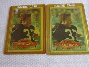 2 1980 Topps Lester Hayes Rookie Ca...
