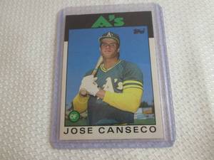 1986 Topps Jose Canseco Rookie Card...