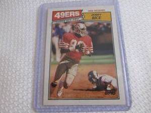 1987 Topps Jerry Rice Card...