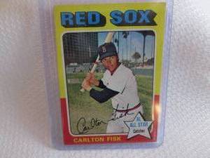 1975 Topps Carlton Fisk Card...